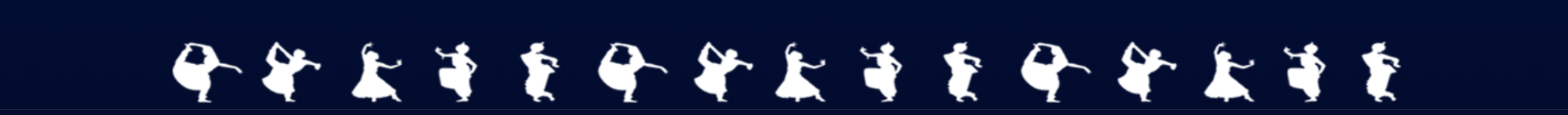 Bharatanatyam dancer silhouettes